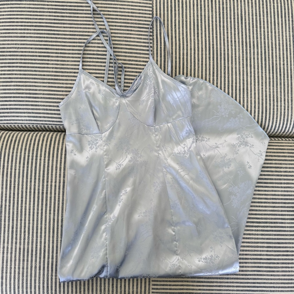 Icy Blue Silver Dress